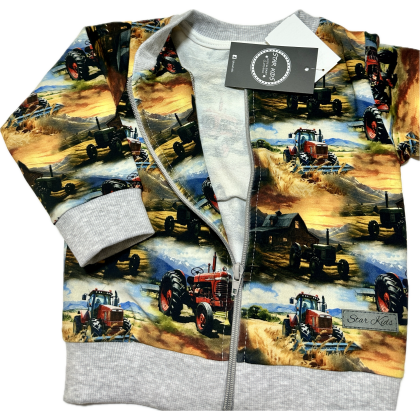 Bluza bawełniana chłopięca  STAR KIDS -TRAKTORY